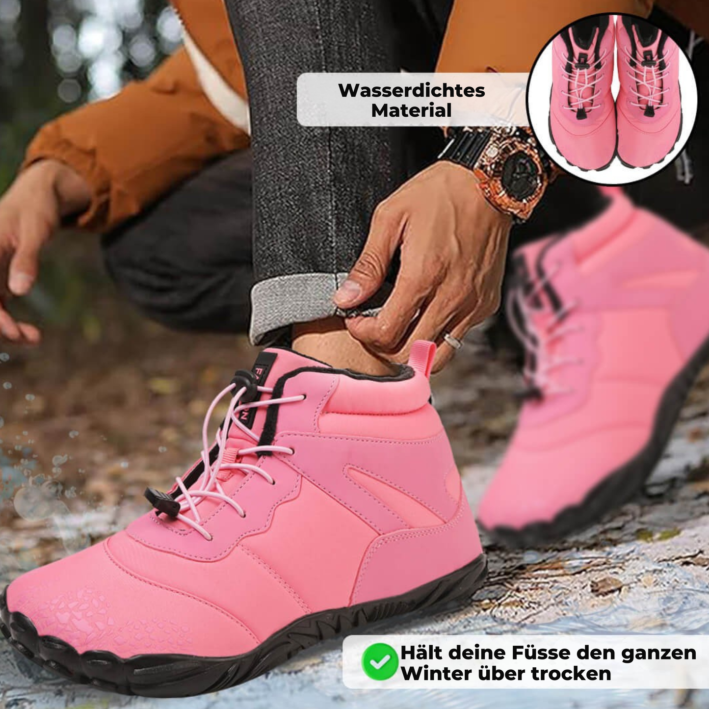 Aurora Pro - Anti-Rutsch & Wasserdichte Winter Barfuss Schuhe (UNISEX)