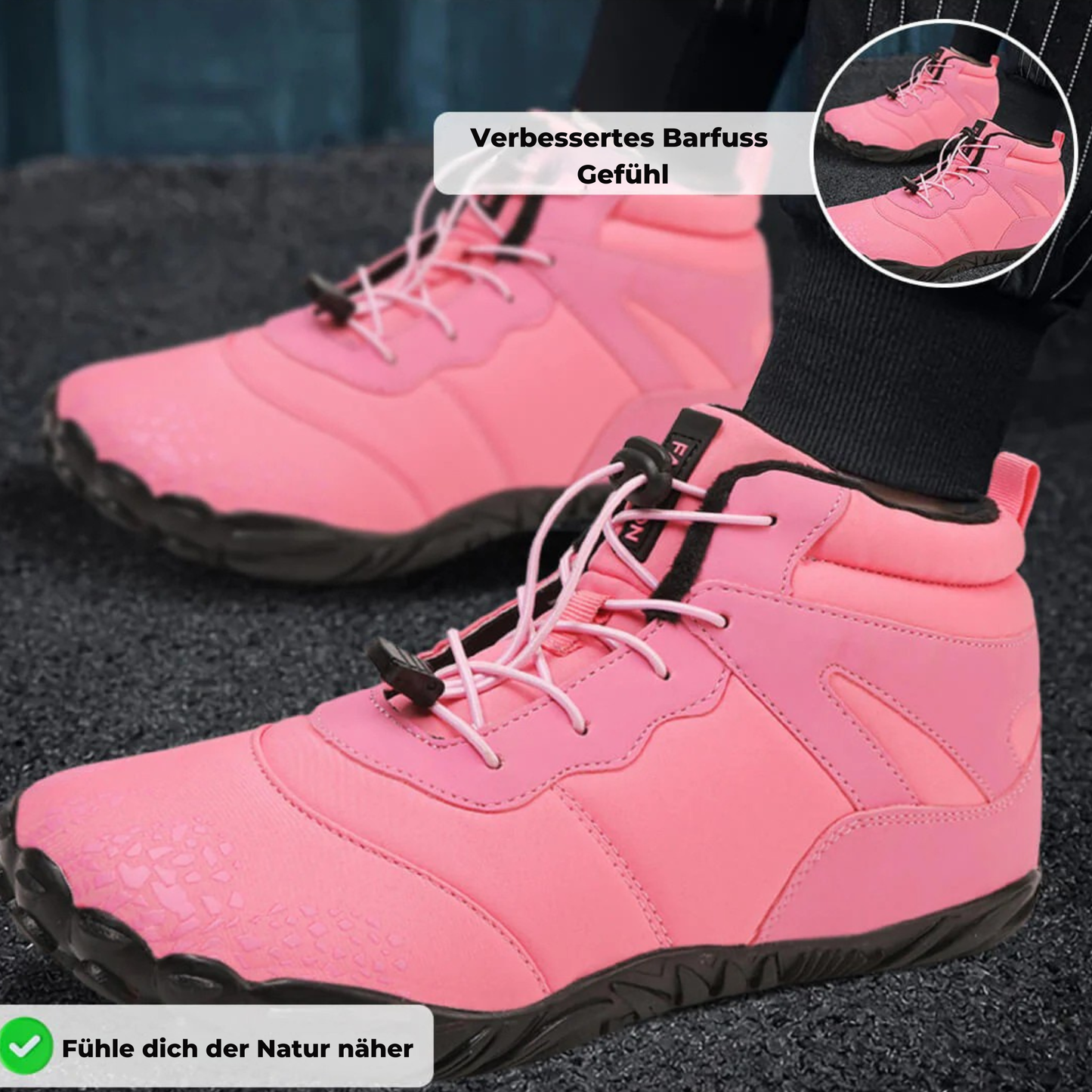 Aurora Pro - Anti-Rutsch & Wasserdichte Winter Barfuss Schuhe (UNISEX)