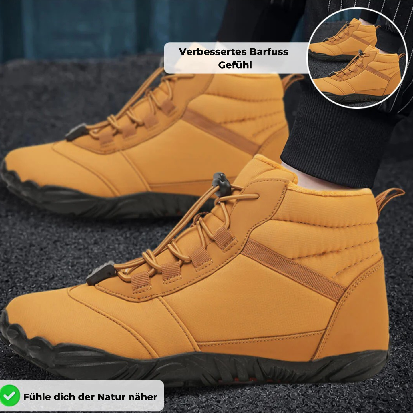 Glacier Pro  - Anti-Rutsch & Wasserdichte Winter Barfuss Schuhe (UNISEX)