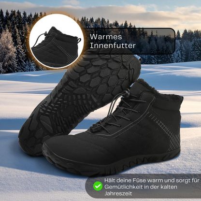 Cryon Step - Gefütterte Anti-Rutsch & Wasserdichte Winter Barfuss Schuhe (UNISEX)